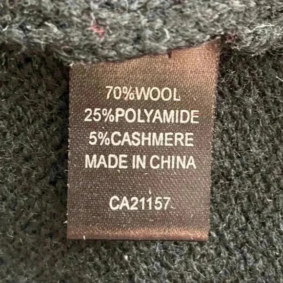 Pulse Sweater Vest Wool Cashmere Black Button Front Sleeveless Knit Size  Small - Picture 11 of 16